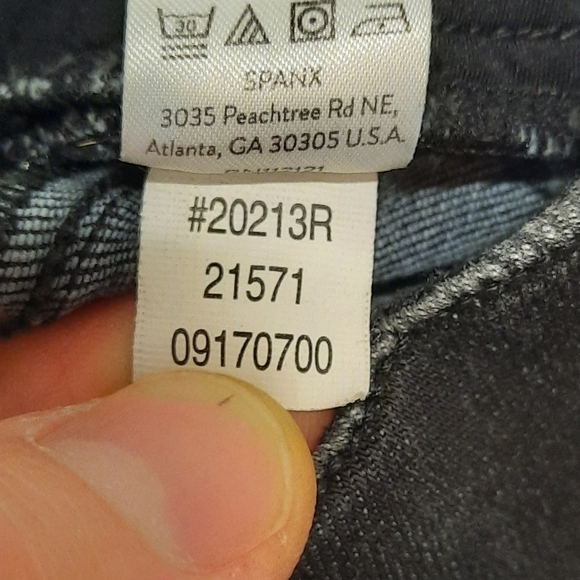 SPANX (Small) Sarah Blakely Distressed Ankle Skinny Pull on Jean Jeggings Black - Picture 7 of 9